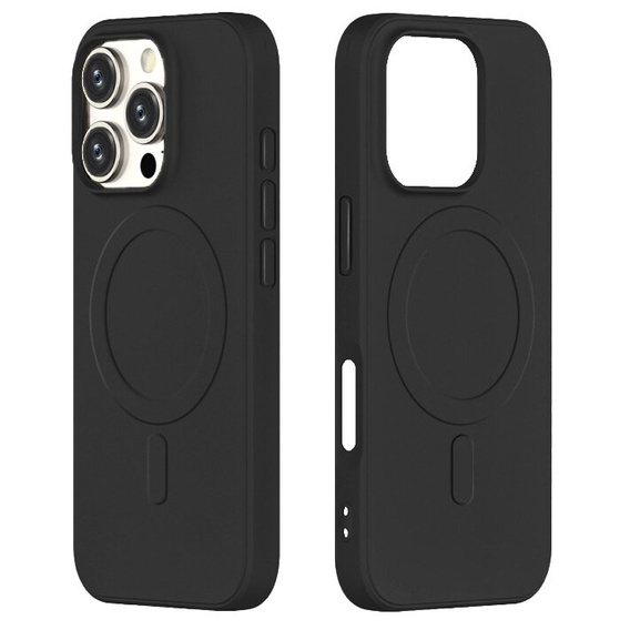 ERBORD Silicon Mag Cover pentru iPhone 15 Pro Max, negru