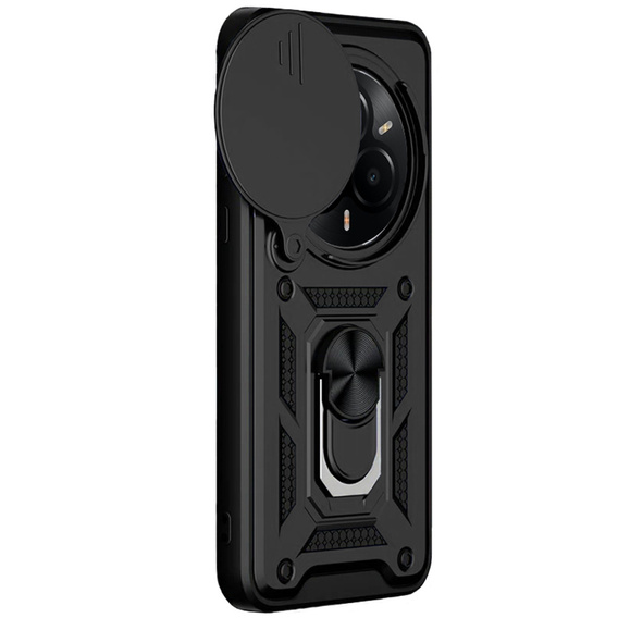 Husă blindată pentru Realme 14 Pro+ 5G, CamShield Slide, negru