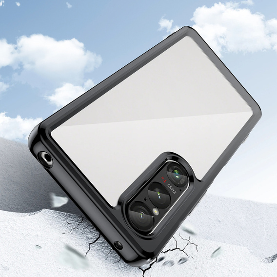 Huse pentru Sony Xperia 1 VI, Fusion Hybrid, transparent / negru