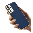 Huse pentru Samsung Galaxy A33 5G, Cowhide Leather, albastru