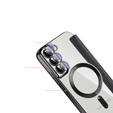 Cu clapetă pentru Samsung Galaxy S22 5G, RFID Wallet MagSafe CamShield, negru