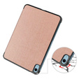 Husă pentru iPad 10.9 2022 10 Gen, Smartcase cu spațiu pentru stylus, roz
