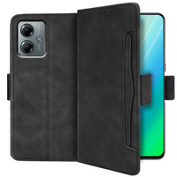 Cu clapetă pentru Motorola Moto G14, Card Slot, negru