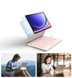 Husă tastatură pentru Samsung Galaxy Tab S7+ / S7 FE / S9+ / S8+ / S9 FE+ / S10+, Dexnor Magnetic Keyboard Touchpad, roz