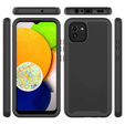 Carcasă pentru Samsung Galaxy A03, Shockproof, cu folie, negru