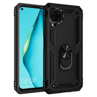 Husă blindată pentru Huawei P40 Lite, Nox Case Ring, negru