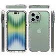 Carcasă pentru iPhone 14 Pro Max, Shockproof, cu folie, transparentă