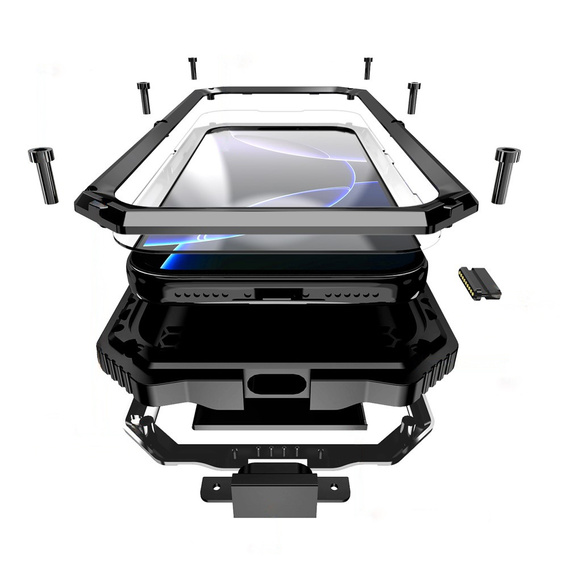 Carcasă blindată R-JUST cu suport pentru iPhone 17 Pro Max