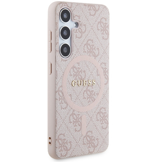 Husă Guess HC MagSafe PU 4G Ring Classic Logo pentru Samsung Galaxy S24
