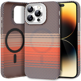 Carcasă pentru iPhone 14 Pro, cadru Kickstand, pentru MagSafe, Sunset Grey