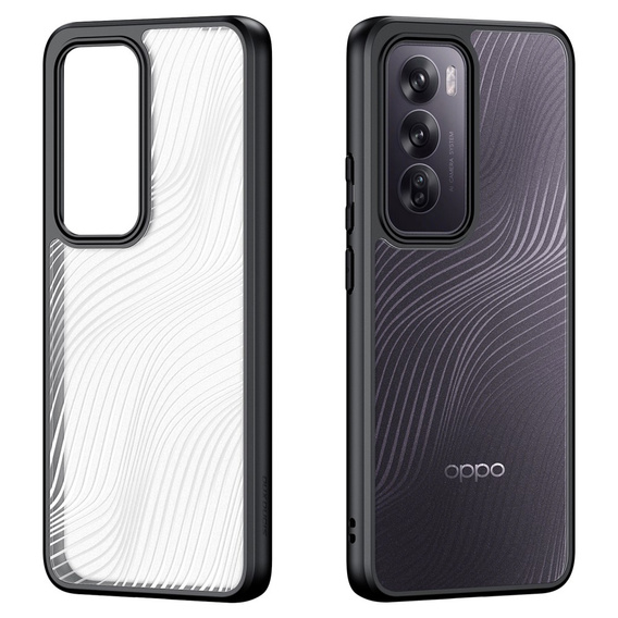 Husa DuxDucis pentru Oppo Reno 12, Aimo case, transparent / negru
