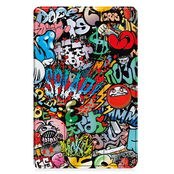 Husă pentru Samsung Galaxy Tab A9, Smartcase, graffiti