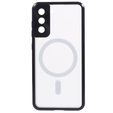 Carcasa Magnetic Dual Glass MagSafe pentru Samsung Galaxy S22, negru