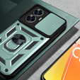 Husă blindată pentru Realme C55, CamShield Slide, verde