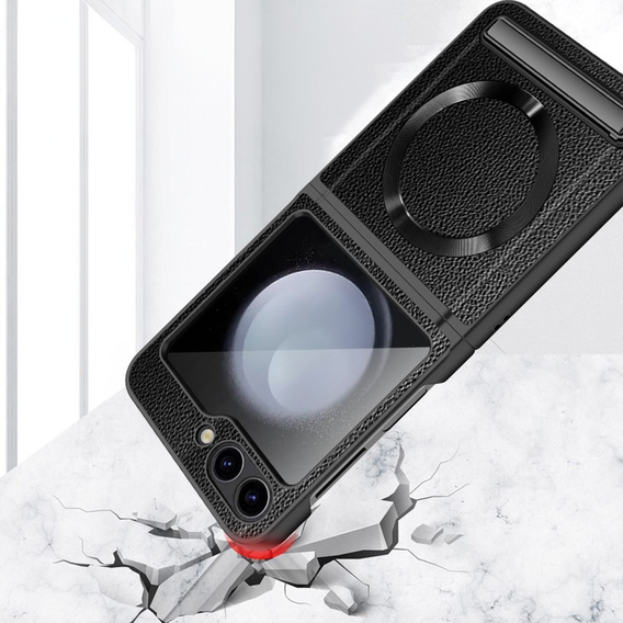 Carcasă pentru PC pentru Samsung Galaxy Z Flip5 5G, pentru MagSafe, negru