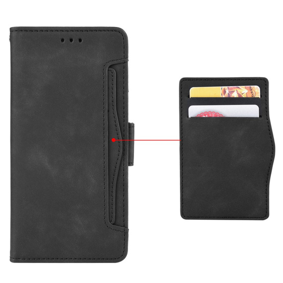 Cu clapetă pentru Xiaomi Poco F7 Pro, Card Slot, negru