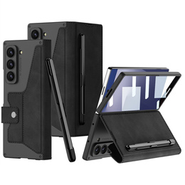 Carcasă portofel cu clapetă neagră pentru Samsung Galaxy Z Fold 7 5G