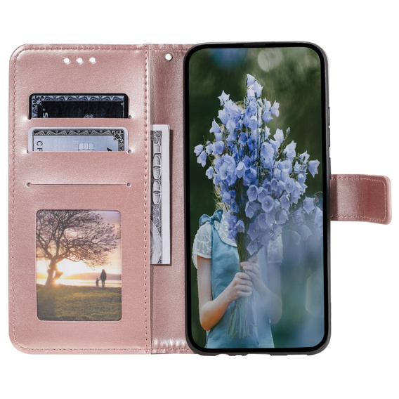 Cu clapetă pentru Realme 12 Pro 5G / 12 Pro+ 5G, Mandala, roz