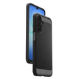 Carcasa Spigen pentru Samsung Galaxy A16 4G/ 5G, Rugged Armor MagSafe, negru + Tempered Glass 9H