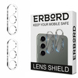 2x ERBORD sticlă călită ERBORD pentru camera pentru Samsung Galaxy S24+ Plus, transparentă