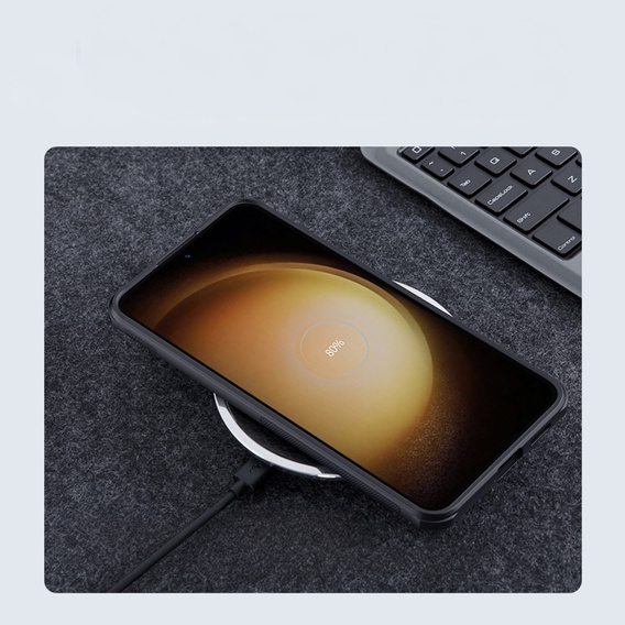 Husa NILLKIN pentru Samsung Galaxy S24, Frosted Shield, pentru MagSafe, negru