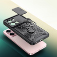 Husă blindată pentru Oppo Reno 13 Pro, CamShield Slide, negru