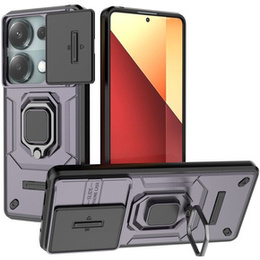 Husă pentru Xiaomi Redmi Note 13 Pro 4G / Xiaomi Redmi Note 14S / Xiaomi Poco M6 Pro 4G, KickStand Camera Lens, violet