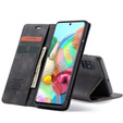 Husa CASEME pentru Samsung Galaxy A71, Leather Wallet Case, negru
