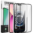 2x sticlă ceramică ERBORD Hybrid Glass pentru iPhone 16E / 14 / 13 / 13 Pro