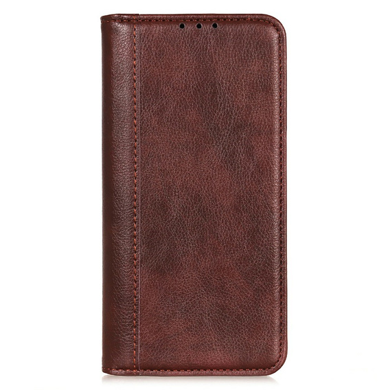 Huse pentru Samsung Galaxy A26, Wallet Litchi Leather, maro