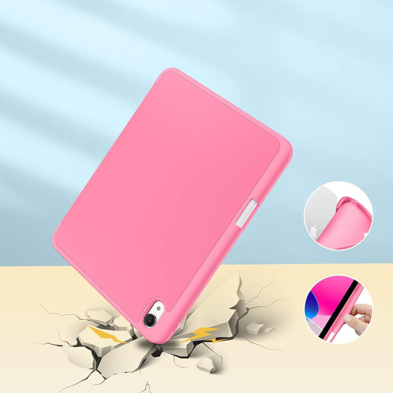 Husă pentru iPad 11" 2025 A16 (11 gen.) / iPad 10.9" 2022 (10 gen.), Smartcase, roz