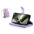 Cu clapetă pentru Xiaomi 14T, Wallet Zipper Pocket, violet