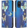 Cu clapetă pentru TCL 40 NxtPaper, Wallet, Butterflies albastru