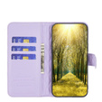 Cu clapetă pentru Motorola Edge 50 Pro 5G, Wallet, BINFEN COLOR, violet