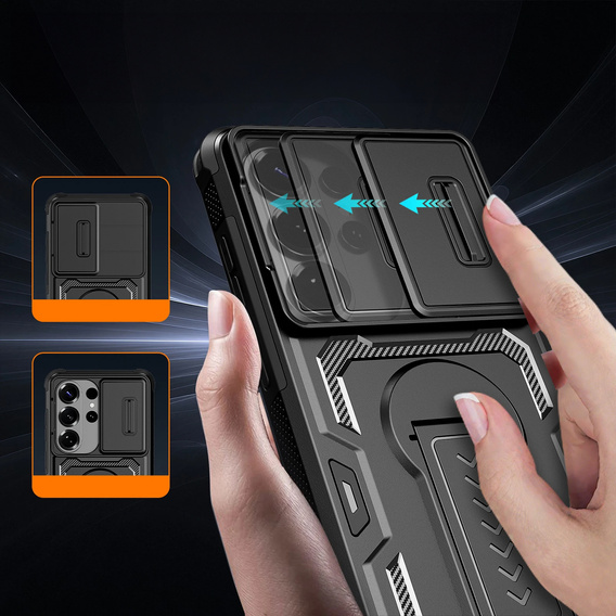 Carcasă blindată cu suport pentru Samsung Galaxy S26 Ultra