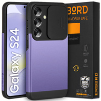 Huse pentru Samsung Galaxy S24, ERBORD CamProtect Slide Camera, violet