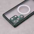 Carcasa Magnetic Dual Glass MagSafe pentru Samsung Galaxy S22 Ultra, verde