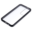 Husa pentru Samsung Galaxy S25+ Plus, Magnetic Dual Glass, negru