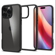Carcasa Spigen pentru iPhone 16 Pro, Ultra Hybrid, negru + sticlă temperată 9H