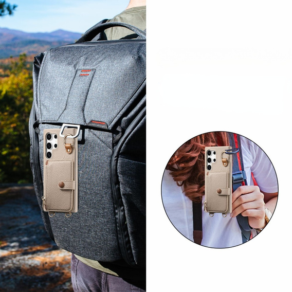 Huse pentru Samsung Galaxy S25 Ultra, GKK Leather, negru