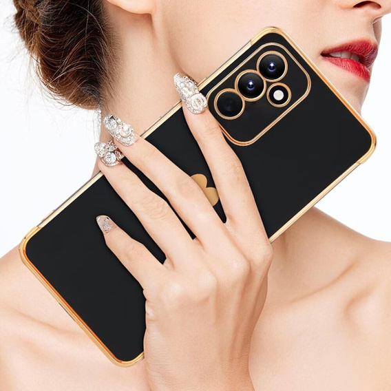 Husă pentru Samsung Galaxy S23 FE, Electro heart, negru + Sticlă ceramică Full Glue