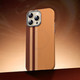 Carcasa pentru iPhone 15 Pro Max, Carbon Fiber MagSafe, galben