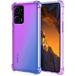 Husa pentru Xiaomi Poco F5, Gradient Dropproof, Violet / albastru