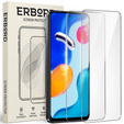 2x sticlă călită pentru Xiaomi Redmi Note 11 Pro, ERBORD 9H Hard Glass pe ecran