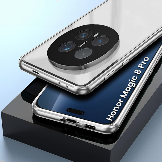 Husă magnetică dublă din sticlă pentru Honor Magic 8 Pro