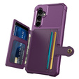 Husa pentru Samsung Galaxy S23 FE, Card Holder Kickstand, violet