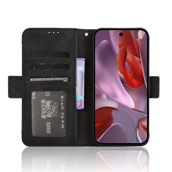 Cu clapetă pentru Google Pixel 9A, Card Slot, negru