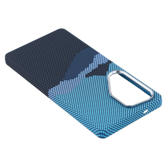 Carcasa pentru Samsung S25 Ultra, Carbon Fiber MagSafe, albastru / albastru marin