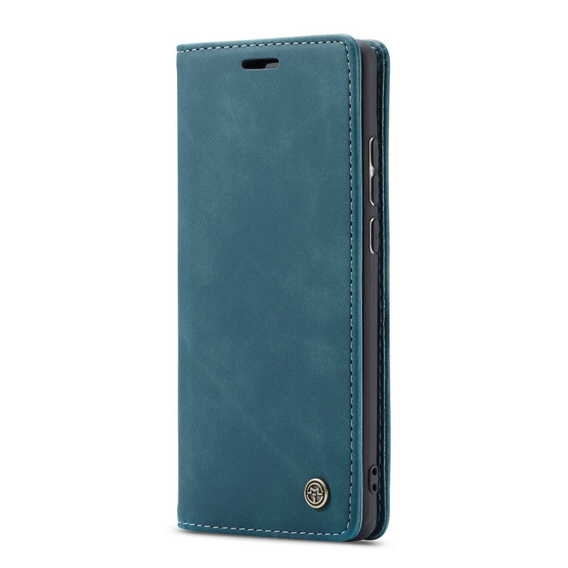 Husa CASEME pentru Huawei P30 Lite, Leather Wallet Case, albastru