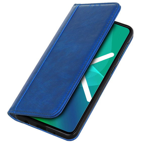 Husa cu clapetă pentru Oppo Reno8 T, Split Leather, albastru